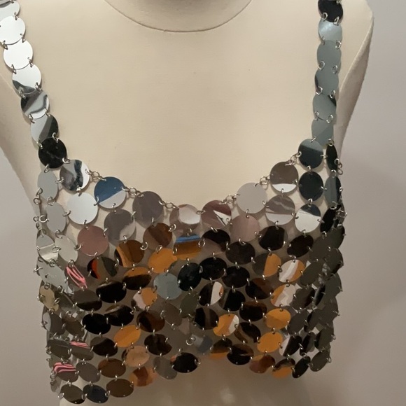 Superdown Maren Top in Silver, Size: L/XL - Picture 8 of 10